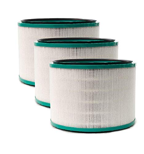 LifeSupplyUSA True HEPA Filter Replacement Compatible with Dyson 2nd Generation Desk Pure Cool Link Desk Air Purifier (3-Pack)