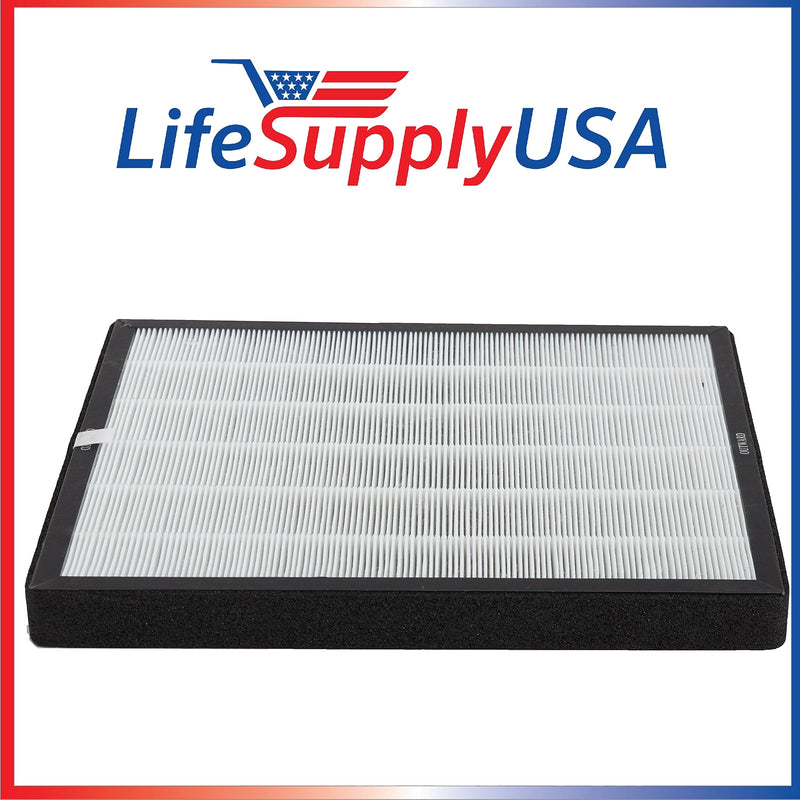 (2-Pack) True HEPA Air Cleaner Filter Replacement Compatible with Surround Air XJ-3100SF Intelli-Pro 3-Air Cleaner by LifeSupplyUSA