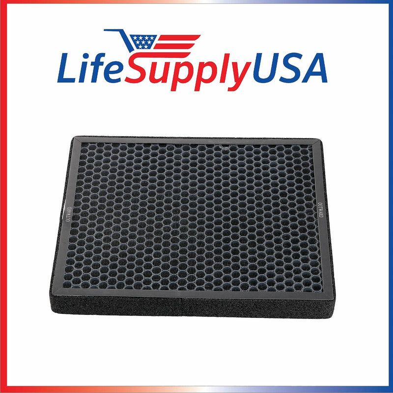 (2-Pack) 2-in-1 True HEPA Air Cleaner Replacement Filter + Activated Carbon Charcoal for Surround Air Intelli-Pro XJ-3800 Series Air Cleaner by LifeSupplyUSA