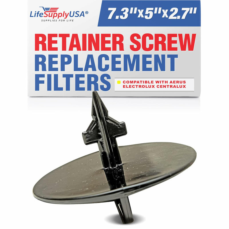 LifeSupplyUSA Replacement Filter Retainer Screw On Clip Cap Holder Compatible with Aerus Electrolux Centralux Central Vacuums
