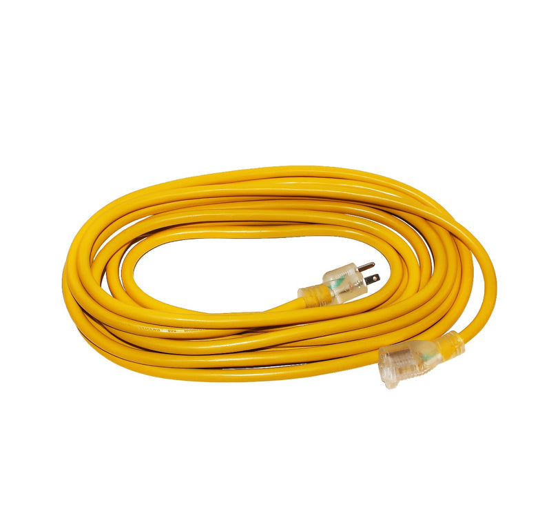 16/3 25ft SJTW Lighted End Heavy Duty Extension Cord (25 Feet)-Extension Cords- LifeSupplyUSA