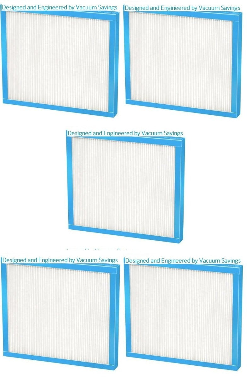 5 Pack Replacement HEPA Filter fits Homedics AF-100FL AF-100 HypoAllergenic 100 CADR Air Cleaner Purifier-Air Purifier Filters- LifeSupplyUSA