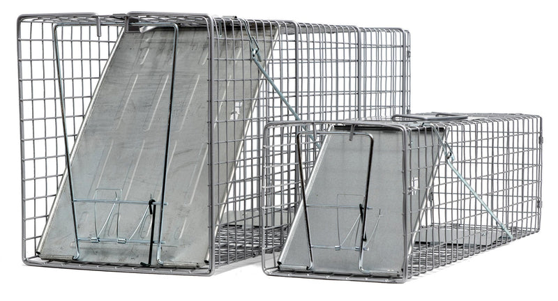 Ten 2pc Value Packs Heavy Duty Catch Release Live Humane Animal Cage Traps for Cats, Possums, Skunks, Raccoons 32x10x12, 24x7x7-Animal Traps- LifeSupplyUSA