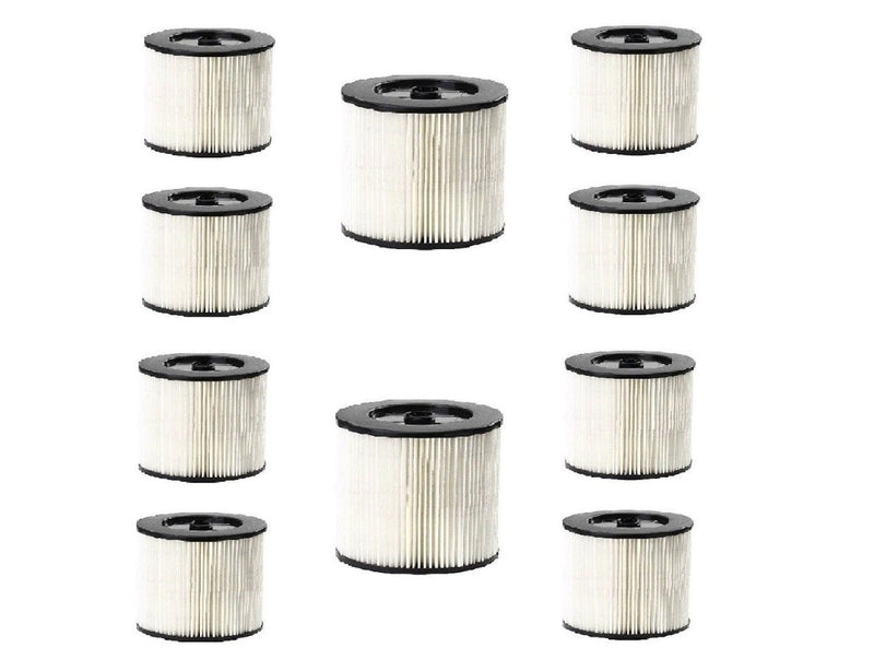 10 Pack Filter to fit Shop Vac Craftsman 17816, 9-17816, 9-17784, 9-17762, 9-17923 9-17937 Wet Dry Vacuums 5 Gallon and Larger-Vacuum Filters- LifeSupplyUSA