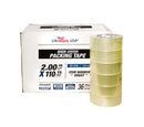 36 Rolls Heavy Duty Packing Tape 2" x 60 Yards 3.8 mil - Transparent - Bubble Free, Adhesive, for Shipping/Moving/Storage/Box Carton Packaging Seal by LifeSupplyUSA