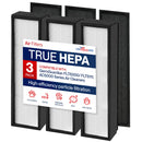 FLT5000/FLT5111 Filter C Replacement Compatible with GermGuardian AC5000 Series Air Purifiers HEPA + Carbon Pre-Filter Set by LifeSupplyUSA (3-Pack) - 3 Pack