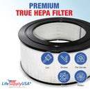 LifeSupplyUSA True HEPA Filter Replacement Compatible with Honeywell 24000 Air Purifier - 1-Pack