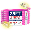 Outdoor/Indoor Extension Cord Heavy Duty 3 Prong SJTW, Waterproof, Flexible Cold-Resistant Long Power Cord by LifeSupplyUSA