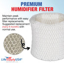 LifeSupplyUSA Humidifier Replacement Filter Compatible with Graco 4 Gallon Model 2H02 2H03 and Compatible with Hamilton Beach TrueAir 05520 05521 05920 - 1-Pack