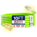 Outdoor/Indoor Extension Cord Heavy Duty 3 Prong SJTW, Waterproof, Flexible Cold-Resistant Long Power Cord by LifeSupplyUSA