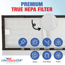 LifeSupplyUSA True HEPA Filter Replacement Compatible with Hunter Permalife 30967, 30757, 30755, 30756, 37755 Air Purifier - 1-Pack