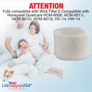 Filter E Humidifier Filter Replacement Wick Compatible with Honeywell Quietcare HCM-6009, HCM-6011i, HCM-6012i, HCM-6013i, HC-14, HW-14 by LifeSupplyUSA (3-Pack) - 3-Pack