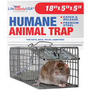 LifeSupplyUSA Heavy Duty Catch Release Small Live Humane Animal Cage Trap for Rat Mice Voles Weasels and Other Similar Sized Animals 18x5x5 - 1-Pack,18 x 5 x 5