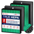 True HEPA Max2 Filter + Active Carbon Filter Set AP-2015-FP | Fits Coway Airmega 400 / 400S (3111735) Air Purifiers by LifeSupplyUSA
