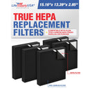 LifeSupplyUSA True HEPA Filter Replacement Compatible with Alen TF50-Carbon HEPA-Fresh Paralda Air Purifier (5-Pack) - 5-Pack