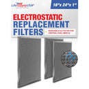 LifeSupplyUSA 16x24x1 Electrostatic Air Filter, MERV 8, Washable, Reusable Furnace AC/HVAC Filter, Energy Saving, Easy to Clean, Long-Lasting (3-Pack) - 3-Pack,16" x 24" x 1"