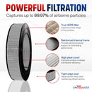 Filter F HRF-F1 HEPA Filter Replacement Compatible with Honeywell Universal 14" Air Purifiers by LifeSupplyUSA - 1 Pack