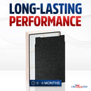 HEPA + 4 Carbon-Pre Filters Set Compatible Whirlpool Whispure Air Purifier AP150 AP250 Sears Kenmore 83353, 83374 83234 SMALL by LifeSupplyUSA - Hepa + 4 Carbon