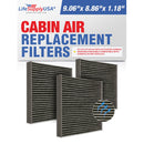 Premium Cabin Air Filter Replacement CP134 (CF10134) with Activated Carbon Washable/Reusable Compatible with Honda & Acura Vehicles by LifeSupplyUSA