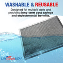 LifeSupplyUSA 16x20x1 Electrostatic Air Filter, MERV 8, Washable, Reusable Furnace AC/HVAC Filter, Energy Saving, Easy to Clean, Long-Lasting - 16" x 20" x 1",1-Pack