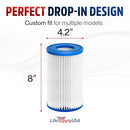 Spa Filter Cartridge Replacement for Intex S1 and A/C PureSpa Hot Tub Pool Filter by LifeSupplyUSA