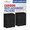 LifeSupplyUSA Cut-To-Fit Activated Carbon Filter Compatible with Hunter Viro-Silver F1700, 30601 Air Purifiers (18-Pack)