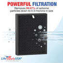 LifeSupplyUSA True HEPA Filter Replacement Compatible with AIRMEGA Max 2 400/400S 3111735 Air Purifier - 1-Pack