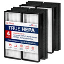 AER1 / 16216 4 True HEPA Filter + 8 Carbon Pre-Filter Replacement Compatible with Holmes HAPF300 & HAPF30 (Type D) and Bionaire BAP536/BAP516 by LifeSupplyUSA - 4 Pack,4 Hepa + 8 Carbon
