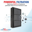 LifeSupplyUSA Activated Carbon Folding Filter Compatible with Blueair Pro M, Pro L, Pro XL Air Purifiers - 1-Pack