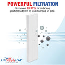 9287001 True HEPA Filter A Compatible with Fellowes AeraMax 90, 100, DX5, DB5 Air Purifiers by LifeSupplyUSA - 1-Pack