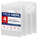 116130 HEPA Filter H Replacement Compatible with Winix 5500-2, AM80, 5510, 5520 Air Purifiers -True HEPA + Activated Carbon Filter by LifeSupplyUSA