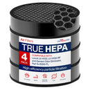 LV-H132-RF True HEPA + Carbon Filter G-2000-FL Compatible with LEVOIT LV-H132 & Geniani G-2000 Air Purifiers by LifeSupplyUSA (4-Pack) - 4 Pack