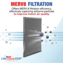 LifeSupplyUSA 24x30x1 Electrostatic Air Filter, MERV 8, Washable, Reusable Furnace AC/HVAC Filter, Energy Saving, Easy to Clean, Long-Lasting - 1-Pack,24" x 30" x 1"