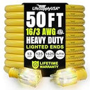 Power Extension Cord, Indoor Outdoor, Heavy Duty, 3 Prong SJTW, ETL, 16 Gauge