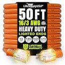 Power Extension Cord, Indoor Outdoor, Heavy Duty, 3 Prong SJTW, ETL, 16 Gauge