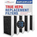 LifeSupplyUSA True HEPA Filter Replacement Compatible with Aerus Lux Guardian Smoke Stop Air Purifier (3-Pack)