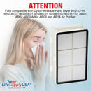 LifeSupplyUSA True HEPA Filter Replacement Compatible with Dyson AirBlade Hand Dryer 910112-04 920336-01 965359-01 925985-01 925985-02 910112-01 AB01 AB02 AB03 AB04 AB06 and AB14 Air Purifier - 1-Pack