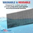 LifeSupplyUSA 20x30x1 Electrostatic Air Filter, MERV 8, Washable, Reusable Furnace AC/HVAC Filter, Energy Saving, Easy to Clean, Long-Lasting - 1-Pack,20" x 30" x 1"
