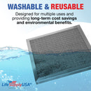 LifeSupplyUSA 14x14x1 Electrostatic Air Filter, MERV 8, Washable, Reusable Furnace AC/HVAC Filter, Energy Saving, Easy to Clean, Long-Lasting - 1-Pack,14" x 1"4" x 1"