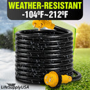 50ft RV Extension Cord 30 AMP (TT-30P/L5-30R) with Twist-Lock Connector and Grip Handle, Hook and Loop Strap - STW 10/3 AWG 125 Volt - Heavy Duty - by LifeSupplyUSA - TT-30P/L5-30R,50 FT
