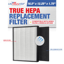 HR900 HEPA Filter T Replacement Compatible with Winix HR900 & HR1000 Air Purifiers -True HEPA + Activated Carbon Filter by LifeSupplyUSA - 1-Pack