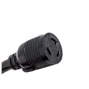 25ft Generator Extension Cord 30 AMP 3-Prong (L5-30P/L5-30R) - 10AWG3 125/250V STW - Hook and Loop Strap UL Approved by LifeSupplyUSA