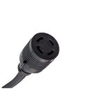 25ft Generator Extension Cord 30 AMP 4-Prong (L14-30P / L14-30R) - 10AWG4 125/250V STW - Hook and Loop Strap UL Approved by LifeSupplyUSA