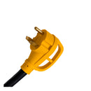 50ft RV Extension Cord 30 AMP (TT30P/TT30R) with PowerGrip Handle and Hook and Loop Strap - 10AWG3 10/3 125V STW ETL Listed - by LifeSupplyUSA