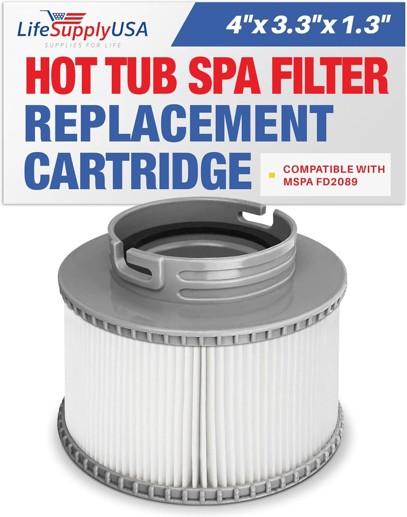 LifeSupplyUSA Hot Tub Pool Filter Cartridge for MSPA Replacement Spa Filter fits FD2089