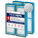 HAPF30AT HEPA Filter Replacement Compatible with Holmes Aer1 Type Total, HAP242-NUC, HAPF300AH-U4R Air Purifiers by LifeSupplyUSA (4-Pack) - 4 Pack,Hepa + Carbon