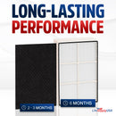 1183054K + 8171434K 2 HEPA and 8 Carbon Filter Set Compatible with Whirlpool Whispure AP450, AP510, WP500 & Kenmore 83200, 83375, 83230 Air Purifiers by LifeSupplyUSA - 2 Hepa + 8 Carbon