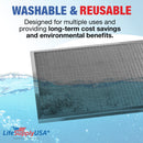 LifeSupplyUSA 20x20x1 Electrostatic Air Filter, MERV 8, Washable, Reusable Furnace AC/HVAC Filter, Energy Saving, Easy to Clean, Long-Lasting - 1-Pack,20" x 20" x 1"