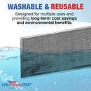 LifeSupplyUSA 14x24x1 Electrostatic Air Filter, MERV 8, Washable, Reusable Furnace AC/HVAC Filter, Energy Saving, Easy to Clean, Long-Lasting - 1-Pack,14" x 24" x 1"