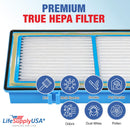 LifeSupplyUSA HEPA Filter Replacement Compatible with Holmes HAPF30AT Aer1 Total Air Purifiers HAP242-NUC - 1-Pack